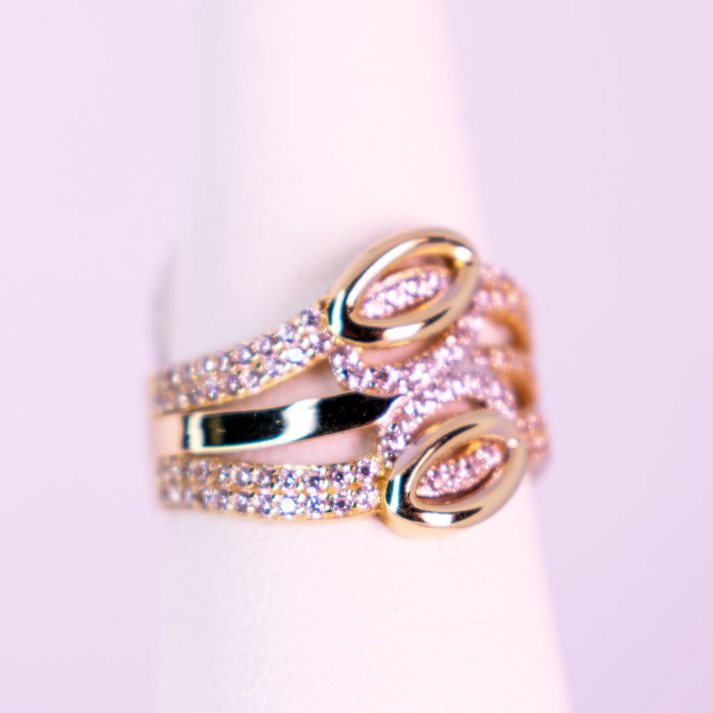 10 K Gold Ring Brilliant Dreams - Mar y Sol Jewelry