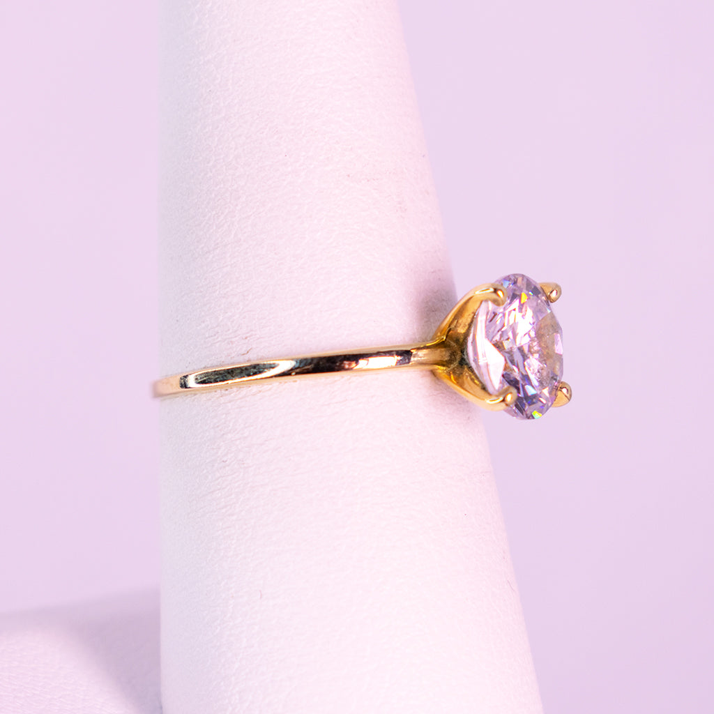 10 K Gold Ring Celestial Light - Mar y Sol Jewelry