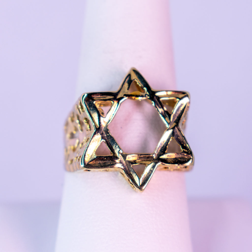 10 K Gold Ring Guiding Star - Mar y Sol y Jewelry