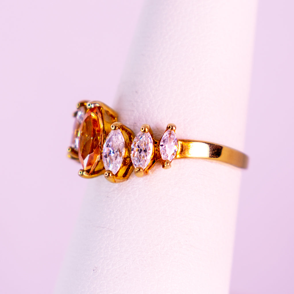 10 K Gold Ring Radiant Sun - Mar y Sol Jewelry