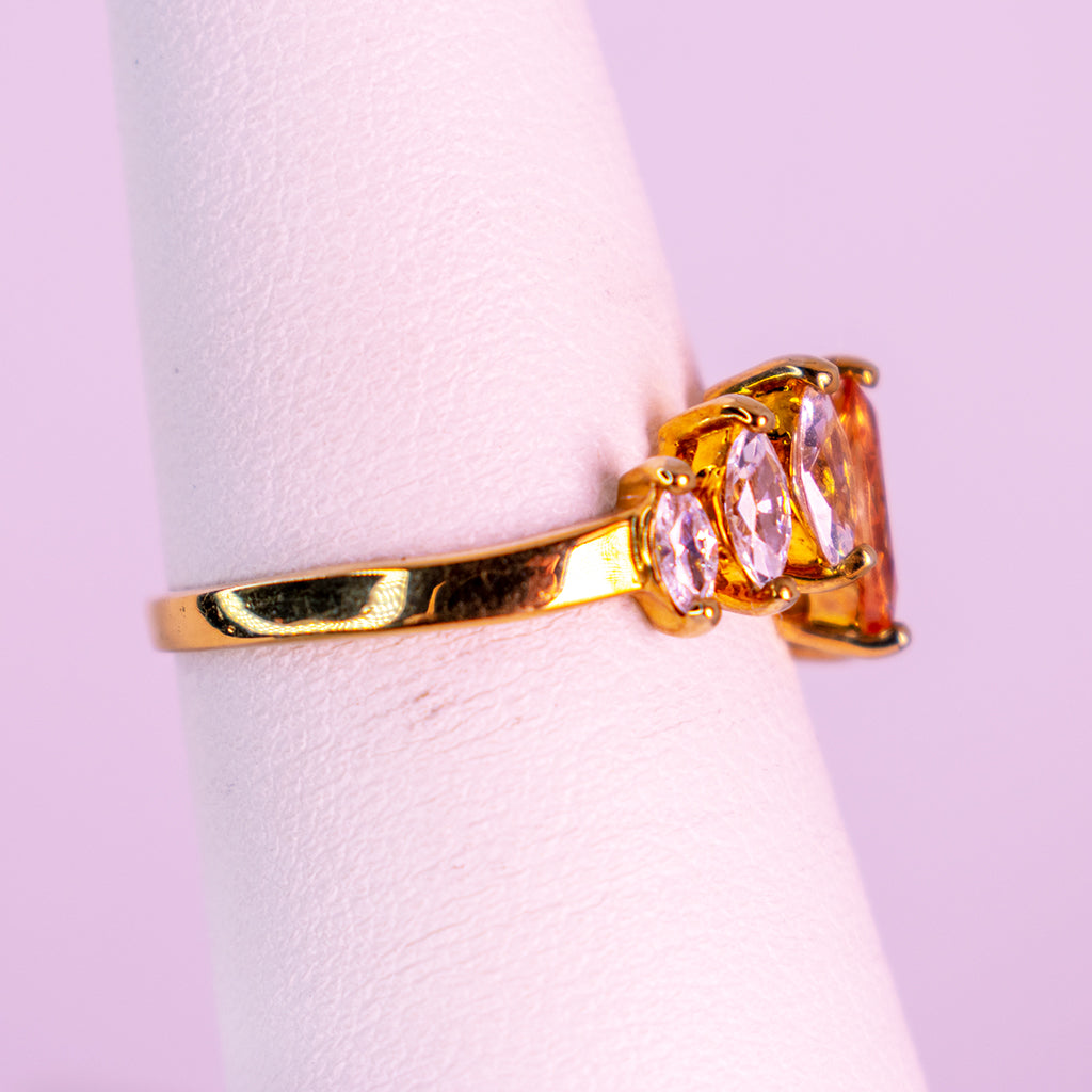 10 K Gold Ring Radiant Sun - Mar y Sol Jewelry