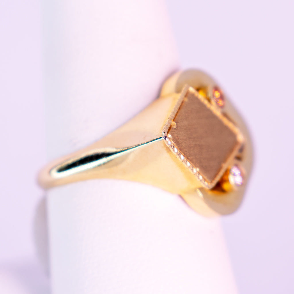 10 K Tricolor Radiant Gold ring - Mar y Sol Jewelry