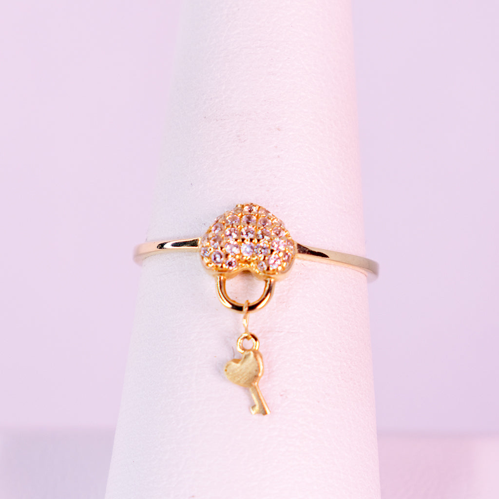 10 K gold ring Heart Treasure - Mar y Sol Jewelry