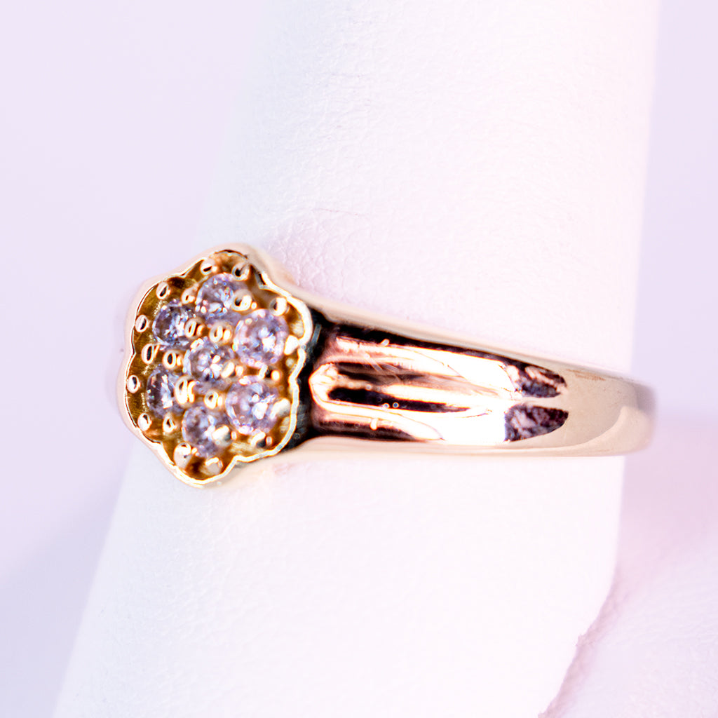 10 k Gold Ring Enchanted Flower - Mar y Sol Jewelry