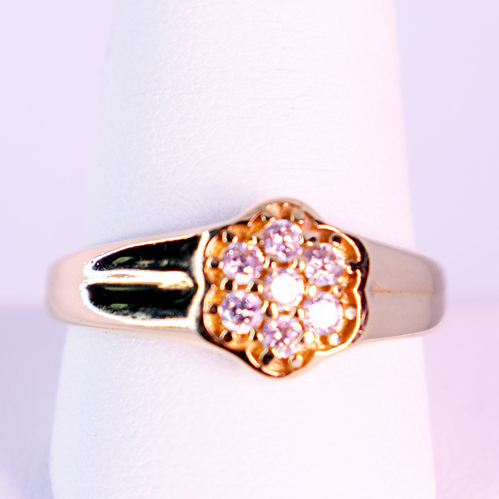 10 k Gold Ring Enchanted Flower - Mar y Sol Jewelry