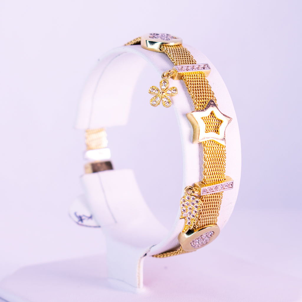 10 k gold bracelet Starfishes of the Sea - Mar y Sol Jewelry