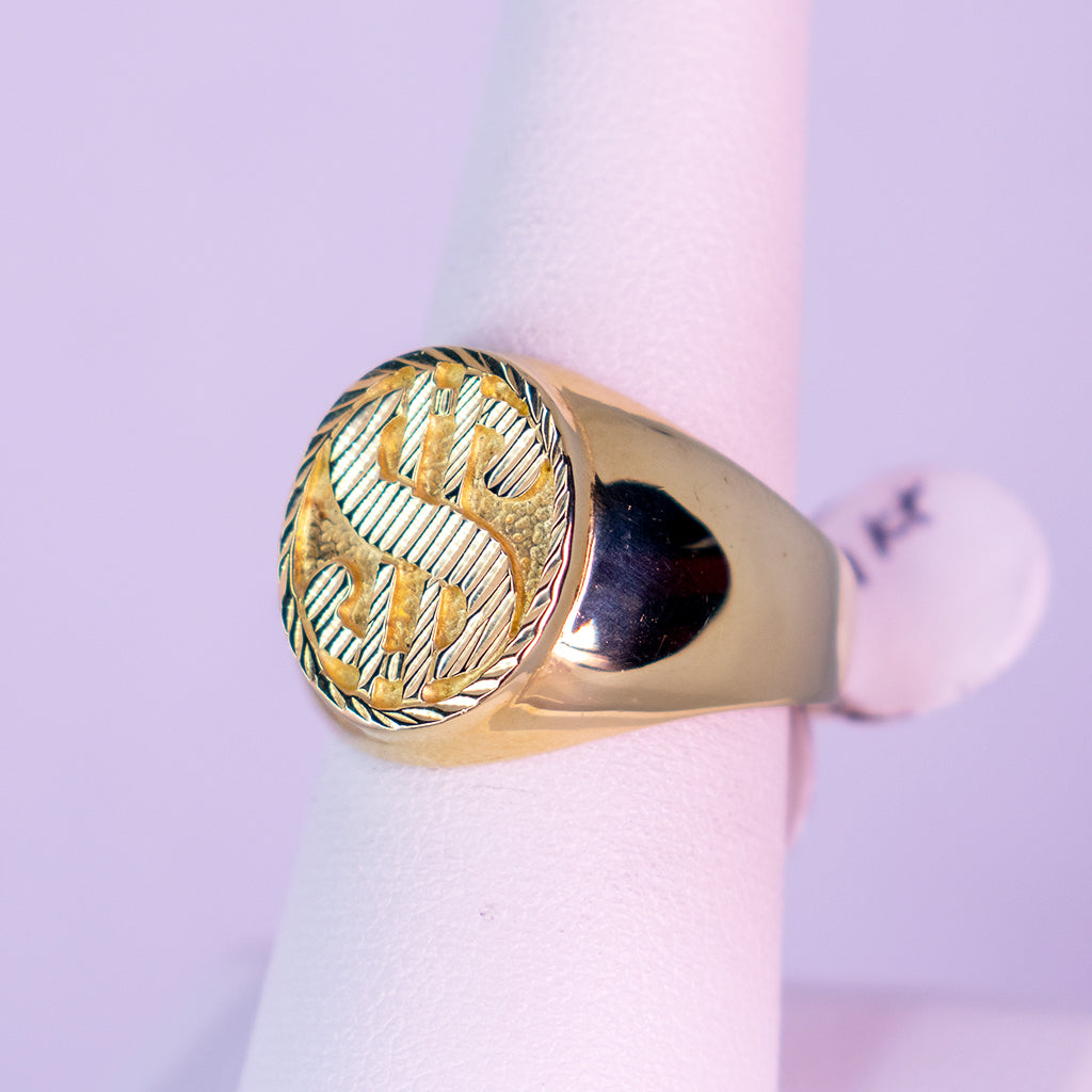 14 K gold ring Financial Power - Mar y Sol Jewelry