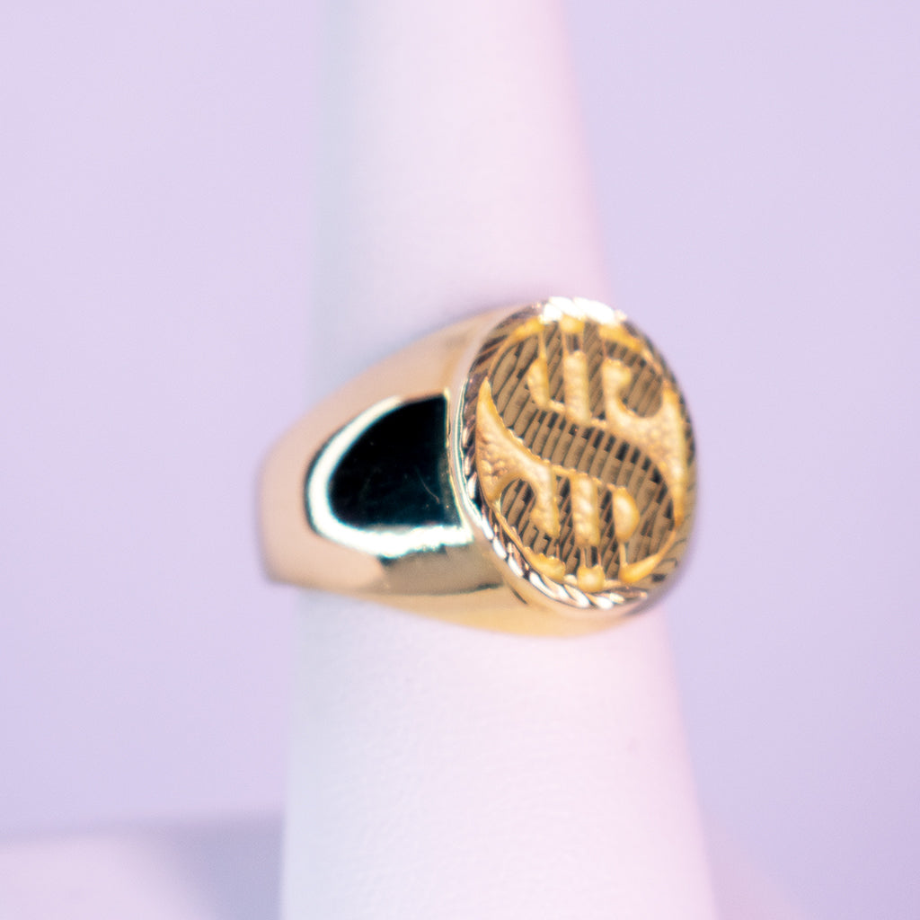 14 K gold ring Financial Power - Mar y Sol Jewelry