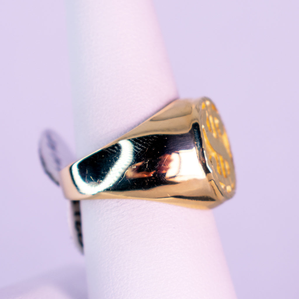 14 K gold ring Financial Power - Mar y Sol Jewelry