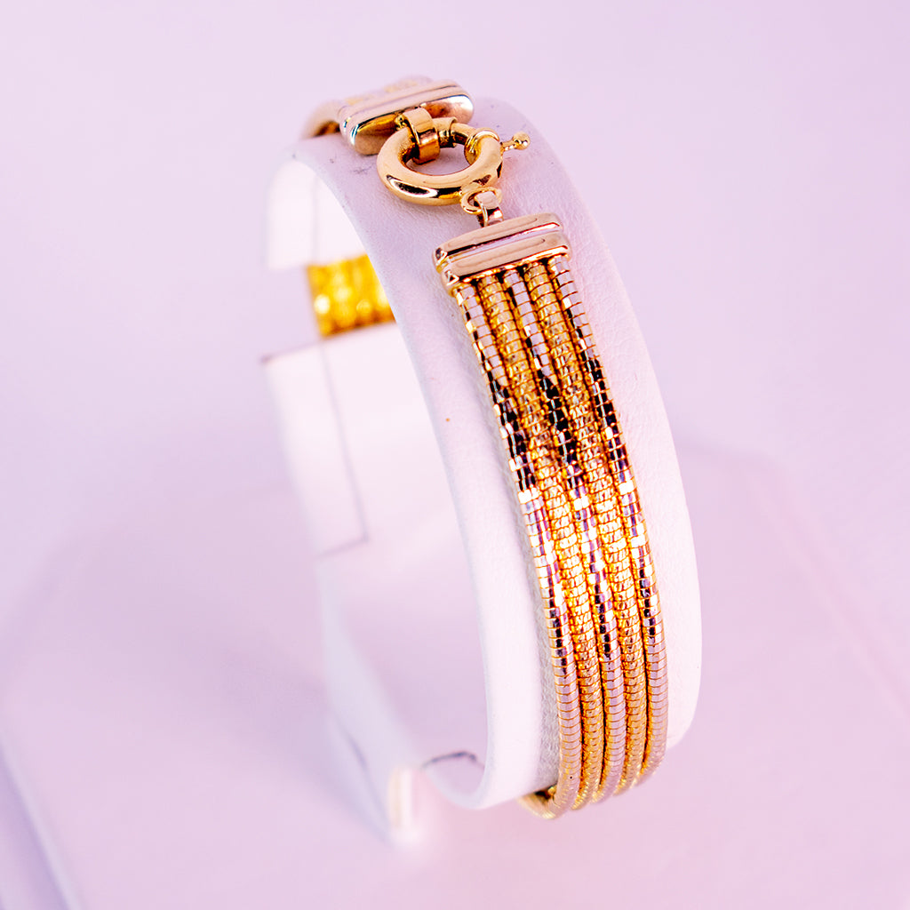  14 k gold bracelet Infinite Elegance - Mar y Sol Jewelry