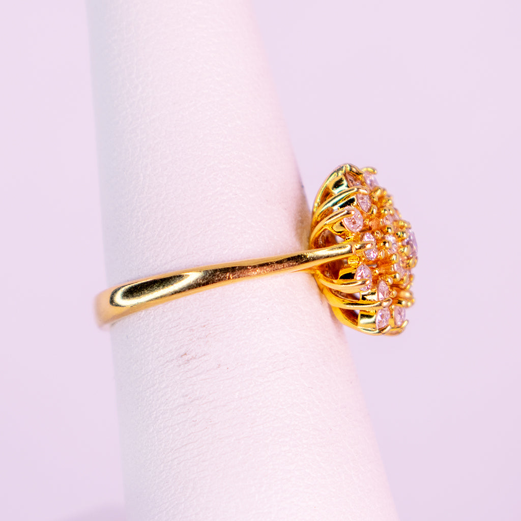 14 k gold ring Enchanted Rose - Mar y Sol Jewe