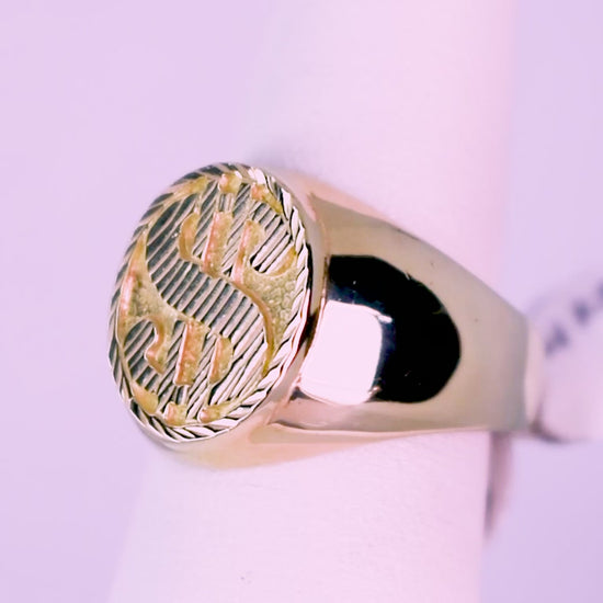 14 K gold ring Financial Power video 360° - Mar y Sol Jewelry